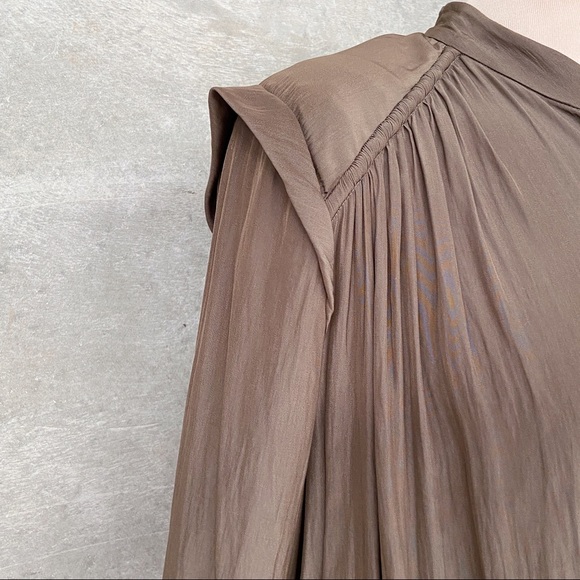 Olive Country Road Fluid Shirt Dress - AU 10 - Picture 4 of 15